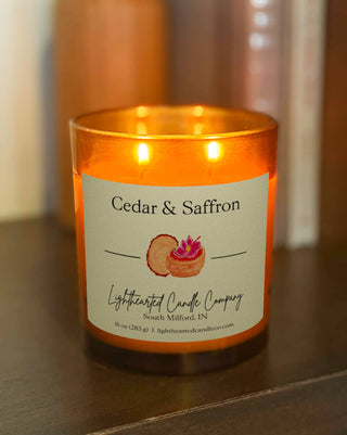 Lighthearted Candle Co. Alchemy Cedar & Saffron