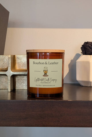 Lighthearted Candle Co. Alchemy Bourbon & Leather