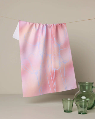 Geometry Ethereal Bloom Tea Towel