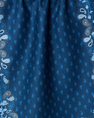Geometry Bronco Indigo Tea Towel