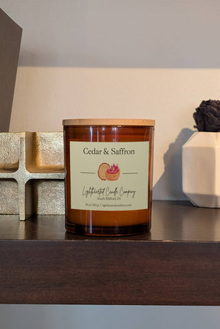 Lighthearted Candle Co. Alchemy Cedar & Saffron