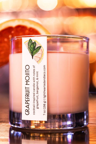 Lighthearted Candle Co. Speakeasy Grapefruit Mojito
