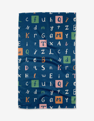 Geometry Alphabet Tea Towel