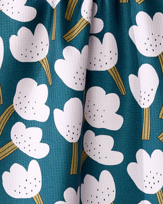 Geometry Tulips Tea Towel