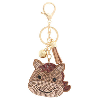 Horse Rhinestone Tassel Keychain