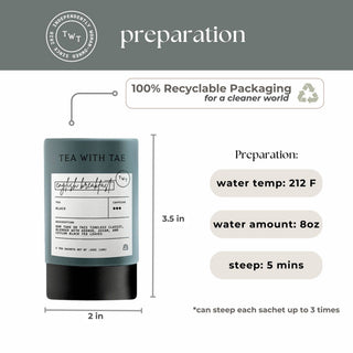 Tea With Tae English Breakfast Mini Tube Gift
