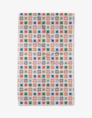 Geometry Patchwork Picnic Tea Towel