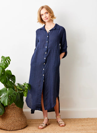 Suzy D Larino Dress in Navy