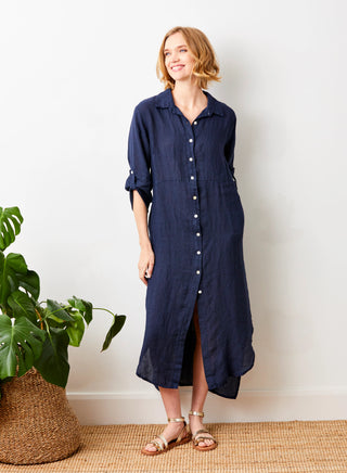 Suzy D Larino Dress in Navy