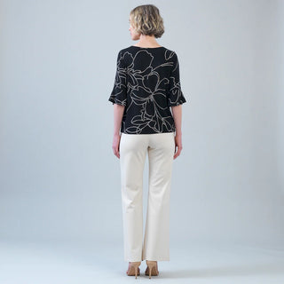 Clara Sunwoo Tulip Cuff Top in Floral Starlight