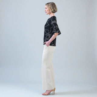 Clara Sunwoo Tulip Cuff Top in Floral Starlight