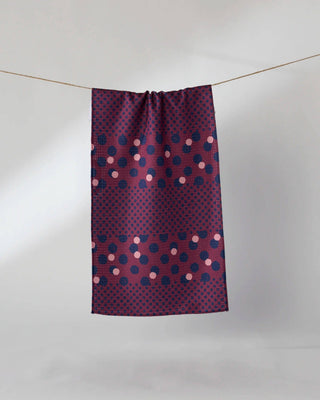 Geometry Mulberry Dot Mini Towel