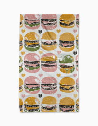 Geometry On The Grill Tea Towel