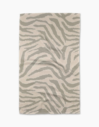 Geometry Zira Gray Tea Towel
