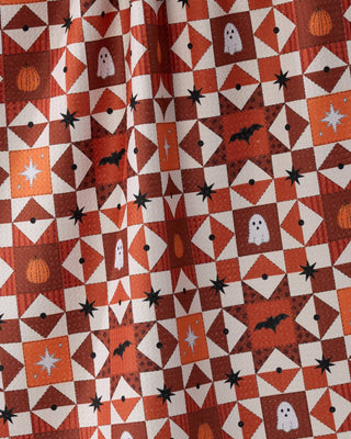 Geometry Quilt Work Tea Towel — Halloween