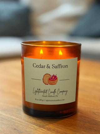 Lighthearted Candle Co. Alchemy Cedar & Saffron