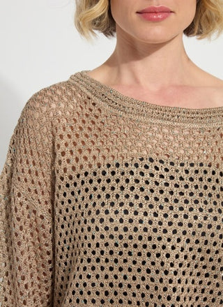 bailey slouchy net mesh knit