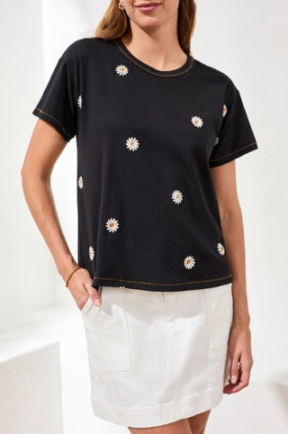 S/S TOP W/EMB