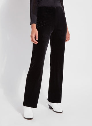Lyssé Velvet Pant — Black