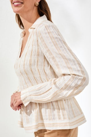 L/S BLOUSE W/ SMOCKING
