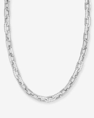Frankie Pavè Chain Necklace 18'