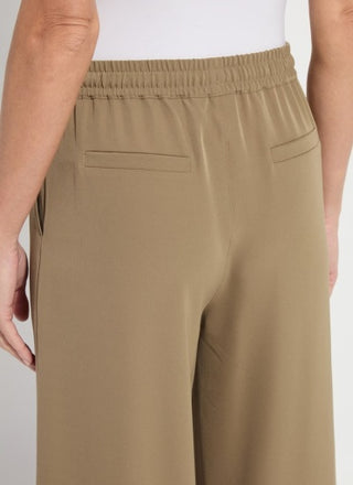 mae pleated drawstring wide leg pant