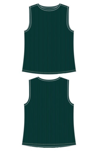 sleeveless crew neck knit top