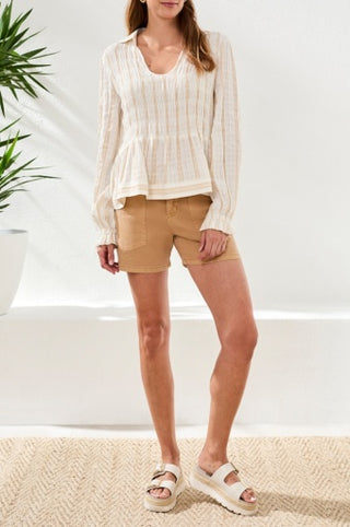 L/S BLOUSE W/ SMOCKING