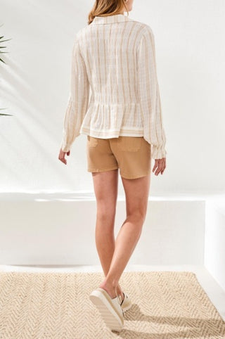 L/S BLOUSE W/ SMOCKING