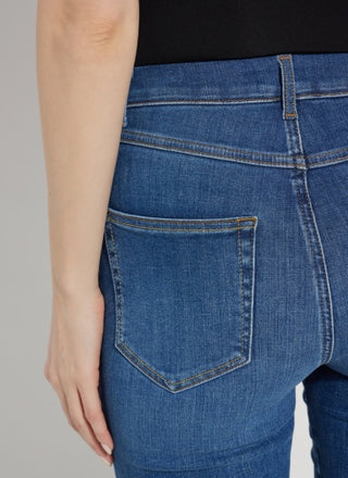 Lyssé Premium Straight Jeans in Authentic Midwash