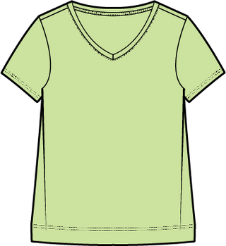 COT SLB V-NECK