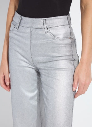 Lyssé Metallic Coated Denim Jeans