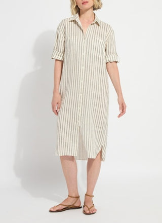 Lyssé Juniper Linen Tunic Shirt Dress