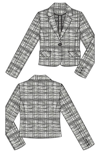 cropped blazer