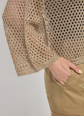 bailey slouchy net mesh knit
