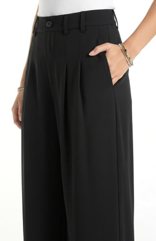 hr pleated wide leg trouser