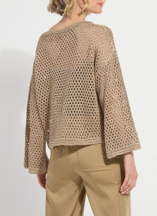 bailey slouchy net mesh knit