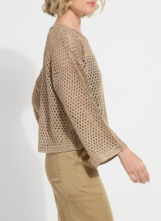 bailey slouchy net mesh knit