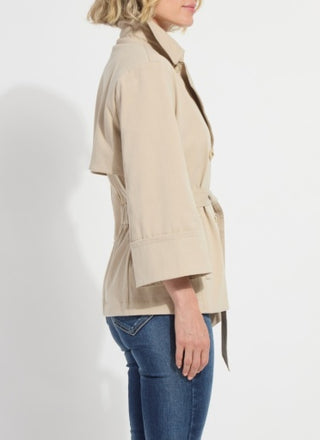 Lyssé Dakota Cotton Cropped Trench Jacket