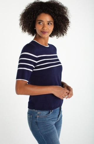 short sleeve  crew neck sweaters