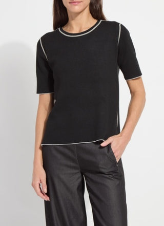 Lyssé Odessa Reversible Knit Short Sleeve Tee
