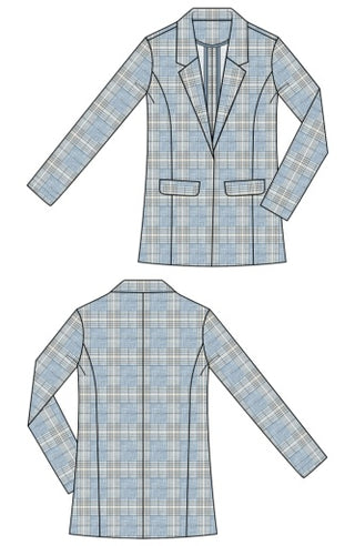 boyfriend blazer w/ princess darts