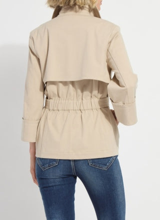 Lyssé Dakota Cotton Cropped Trench Jacket