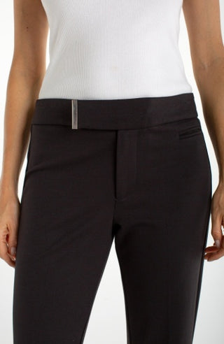 crop flare w/ extended tab
