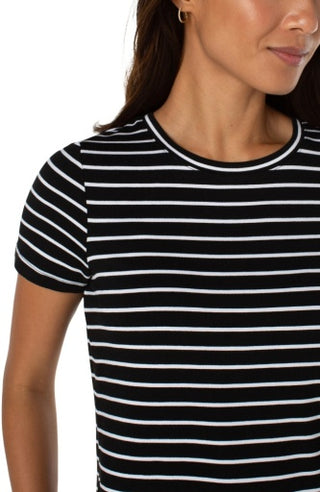 short sleeve crew neck classic knit tee