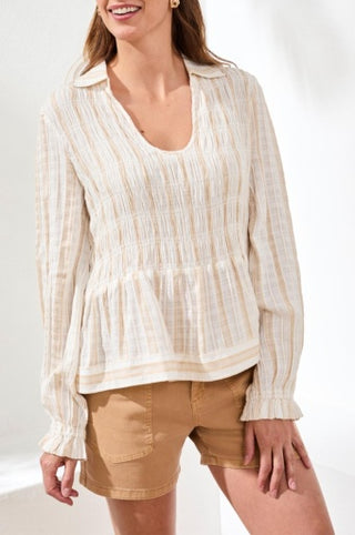 L/S BLOUSE W/ SMOCKING