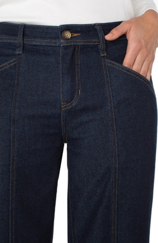 trouser wide leg w/ seaming 32" ins