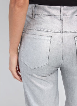 Lyssé Metallic Coated Denim Jeans
