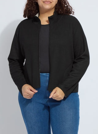 Lyssé Reversible Cashmere Zip-Up Cardigan, Curvy