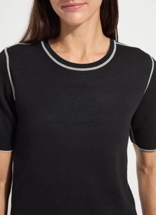 Lyssé Odessa Reversible Knit Short Sleeve Tee